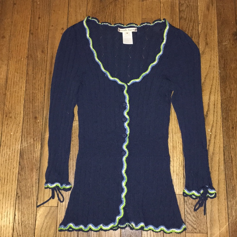 Nanette Lepore Navy Cardigan